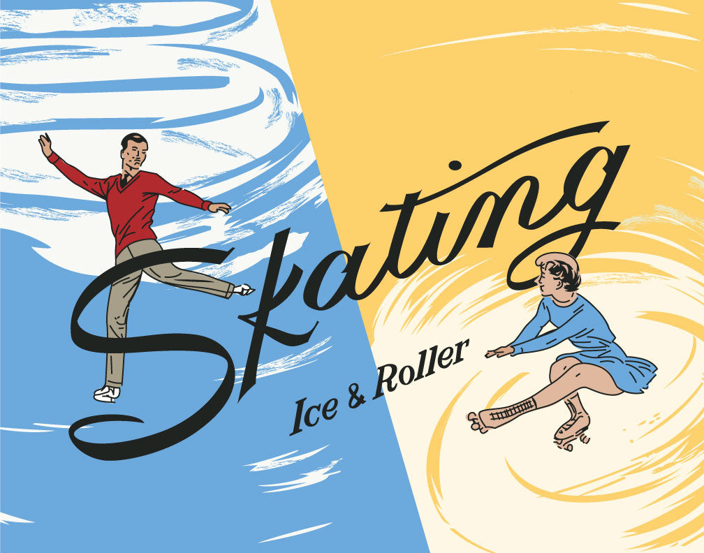 Skating Ice & Roller Magnet