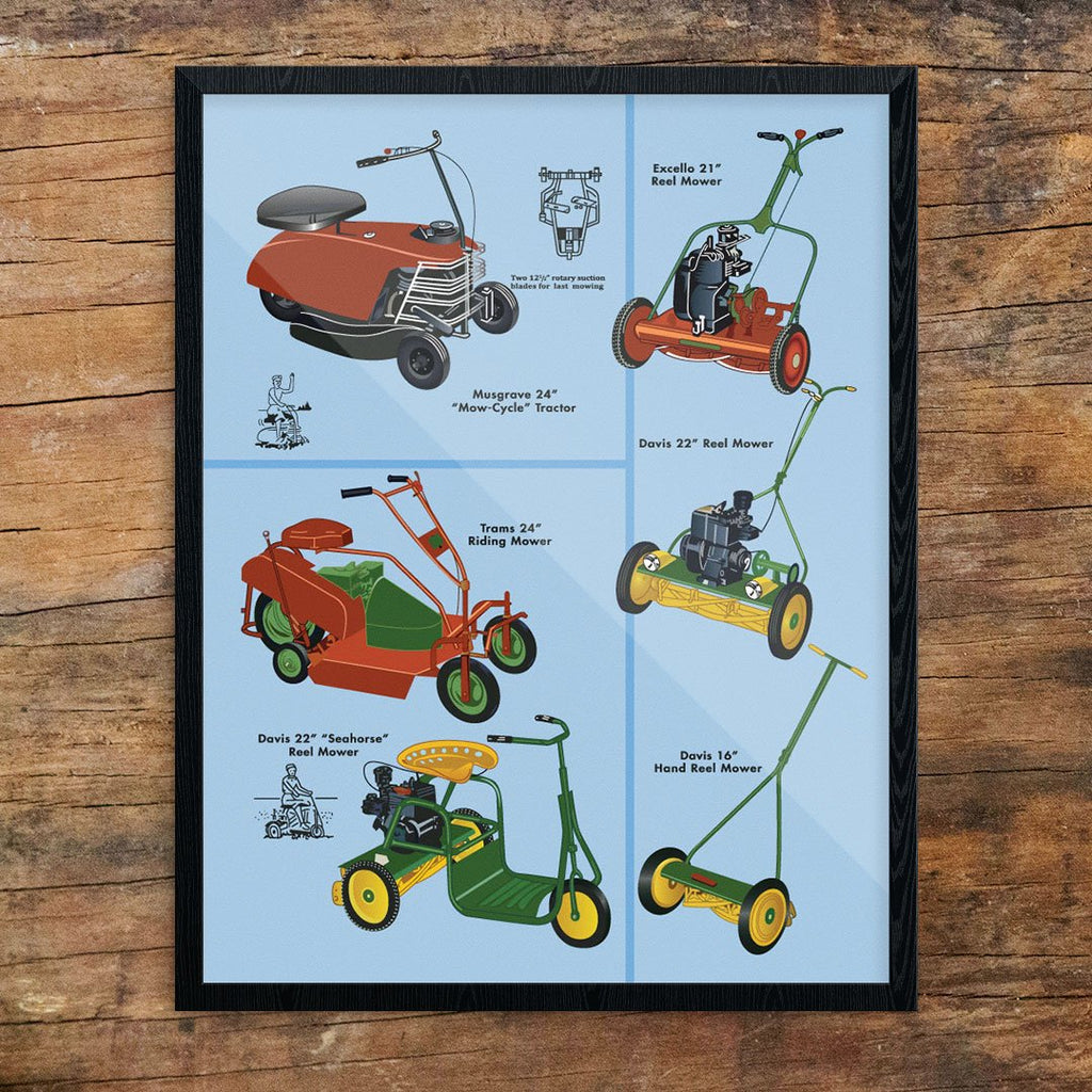 Lawnmower Sampler Print