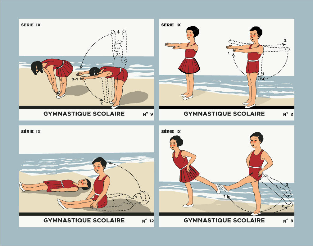 Gymnastique Scolaire 4 Exercises Magnet