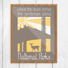National Parks Where the Deer & Antelope Play Print