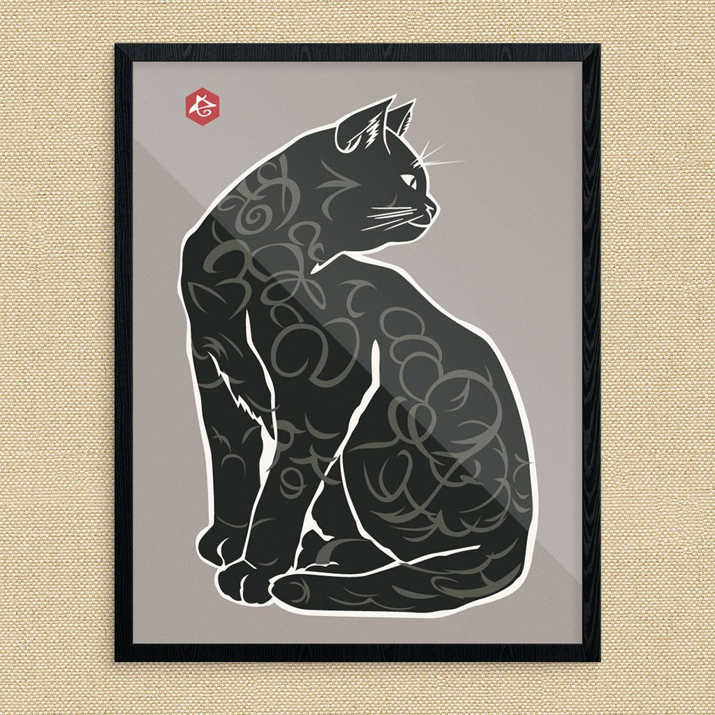 Detailed Cat Print