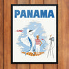 Panama Deep Sea Fisherman Travel Poster Print