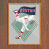 Boston World Champs Baseball Player Print