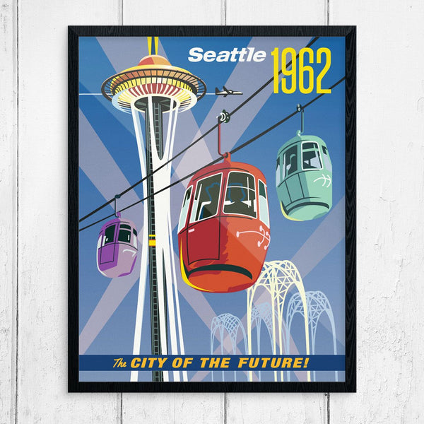 Seattle City of the Future 1962 World's Fair Print