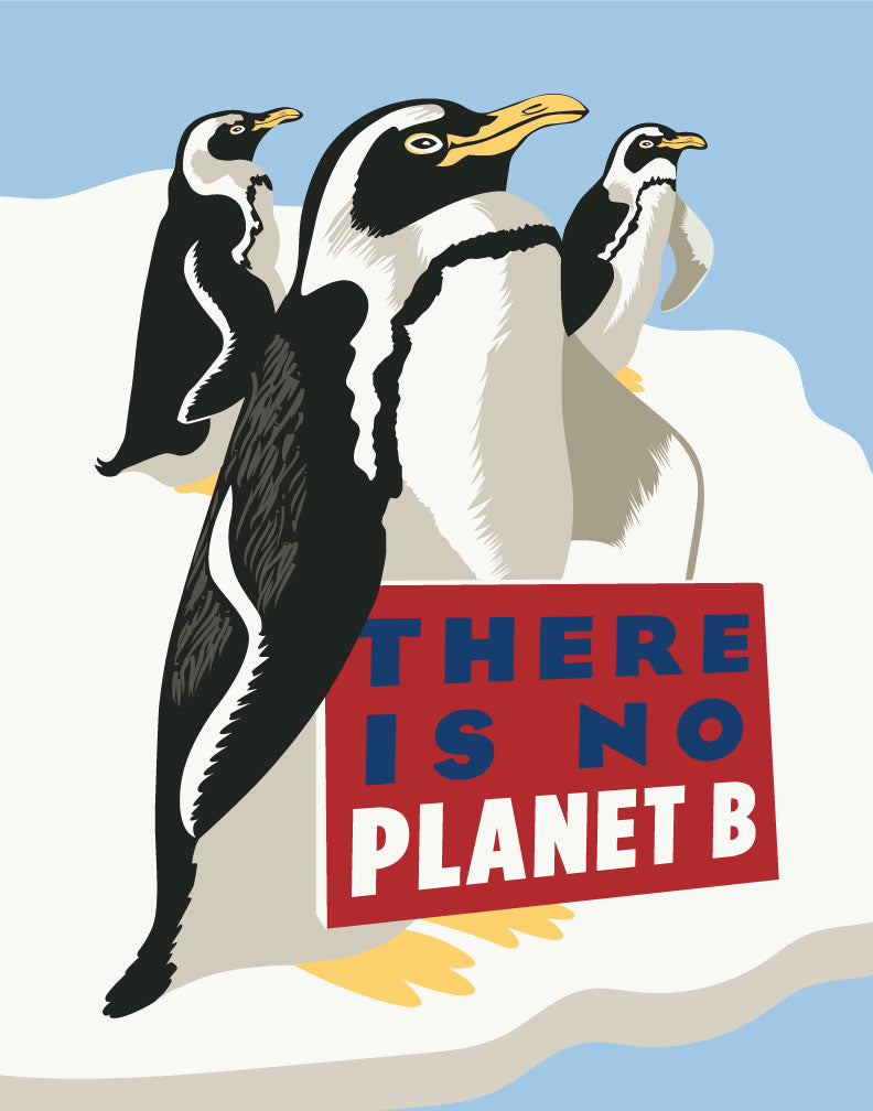 There Is No Planet B Global Warming Penguins Magnet