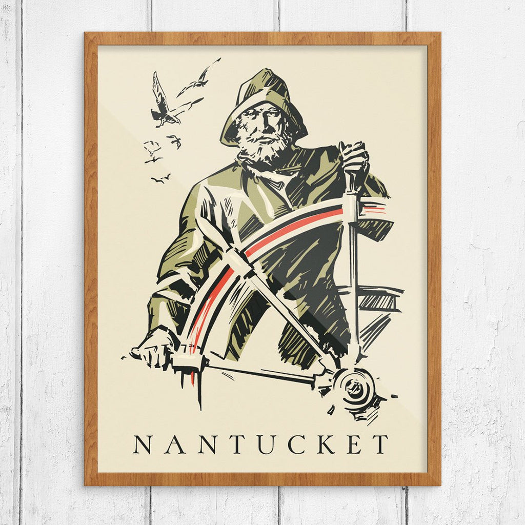 Nantucket Whaling Ship Captain Print