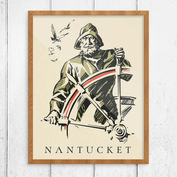 Nantucket Whaling Ship Captain Print