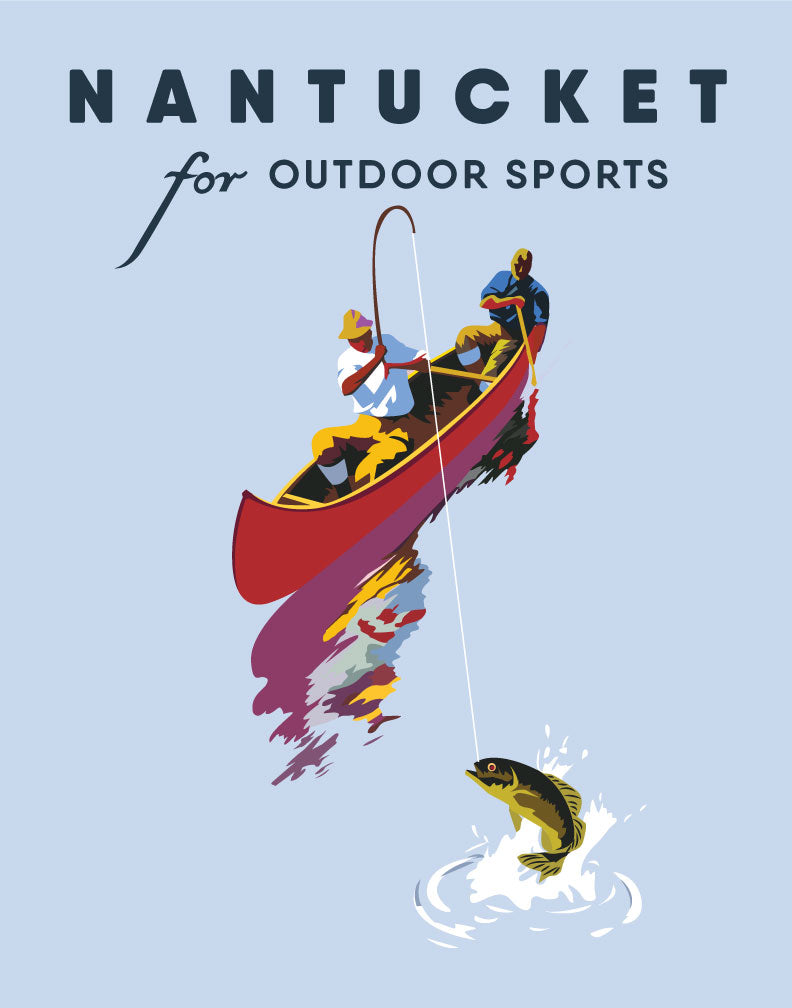 Nantucket for Outdoor Sports Fishing Magnet