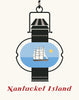 Nantucket Island Lantern and Whaling Ship Magnet