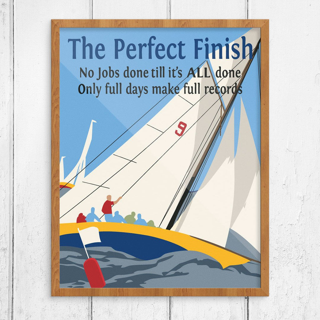 The Perfect Finish Mather & Co Motivational Workplace Print