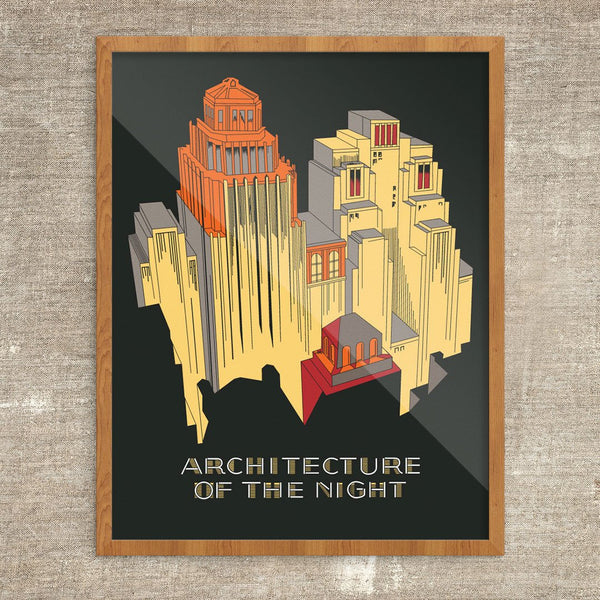 Architecture of the Night Vintage Print