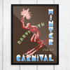Dartmouth Winter Carnival 1953 Torch Skier Print