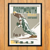 Dartmouth Winter Carnival 1949 Leaning Skier Print