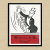 What'll It Be Folks Cocktail Shaking Bartender Vintage Cocktail Style Print