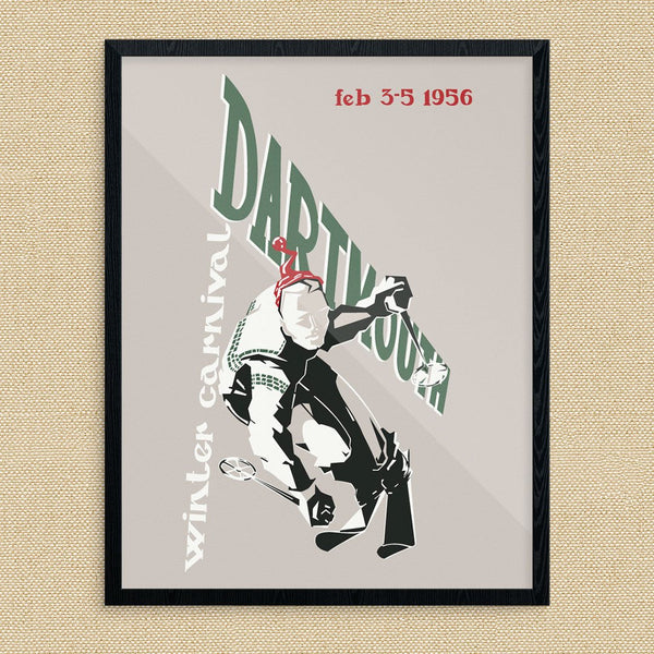 Dartmouth Winter Carnival 1956 Ski Poster