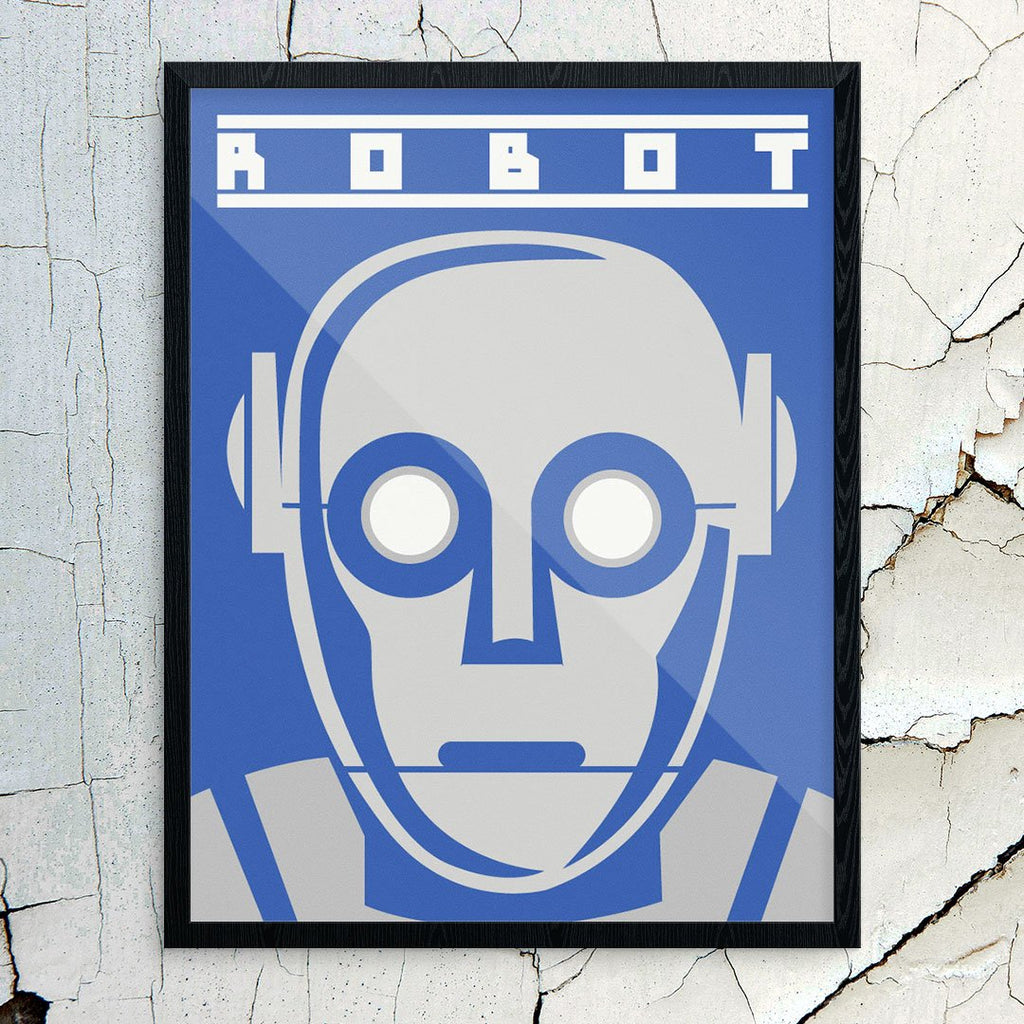 The Future is Here Robot Head Print