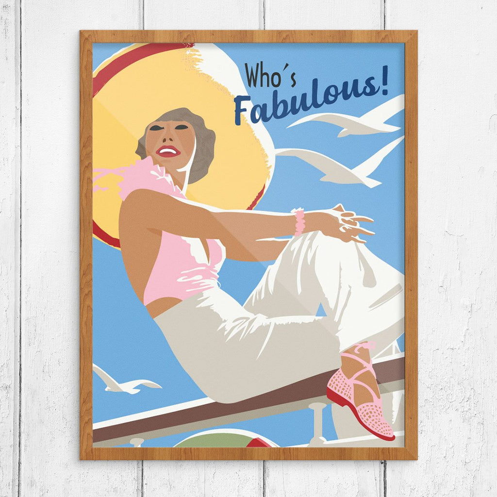 Who's Fabulous Cruise Ship Passenger Print