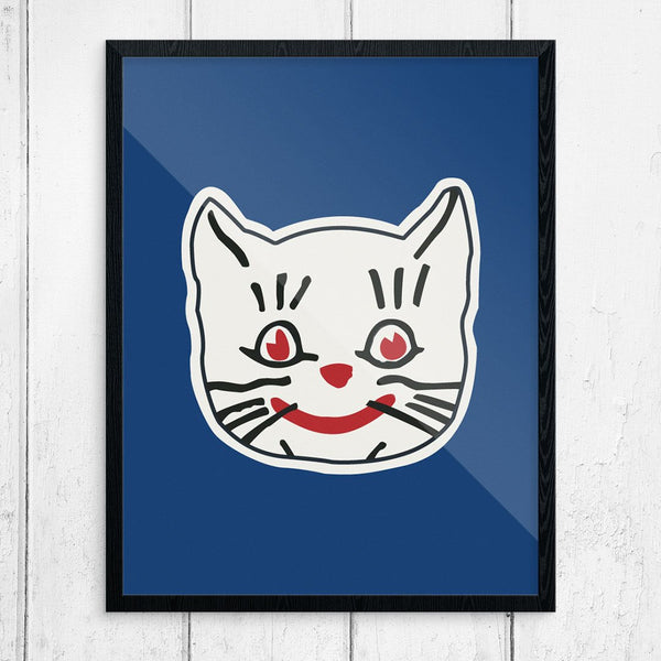 Kansaz City Katz Cute Cat face Print