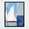 Cape Cod Geometric Sailboats 11 x 14 Print