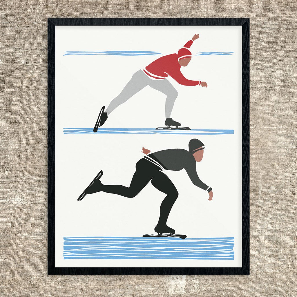 Russian Speed Skaters Print