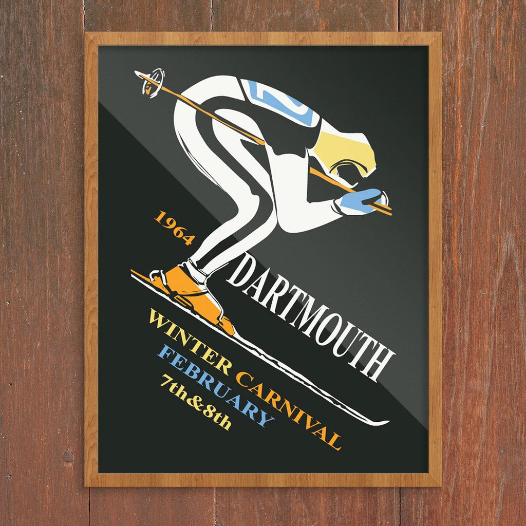 Dartmouth 1964 Winter Carnival Ski Poster