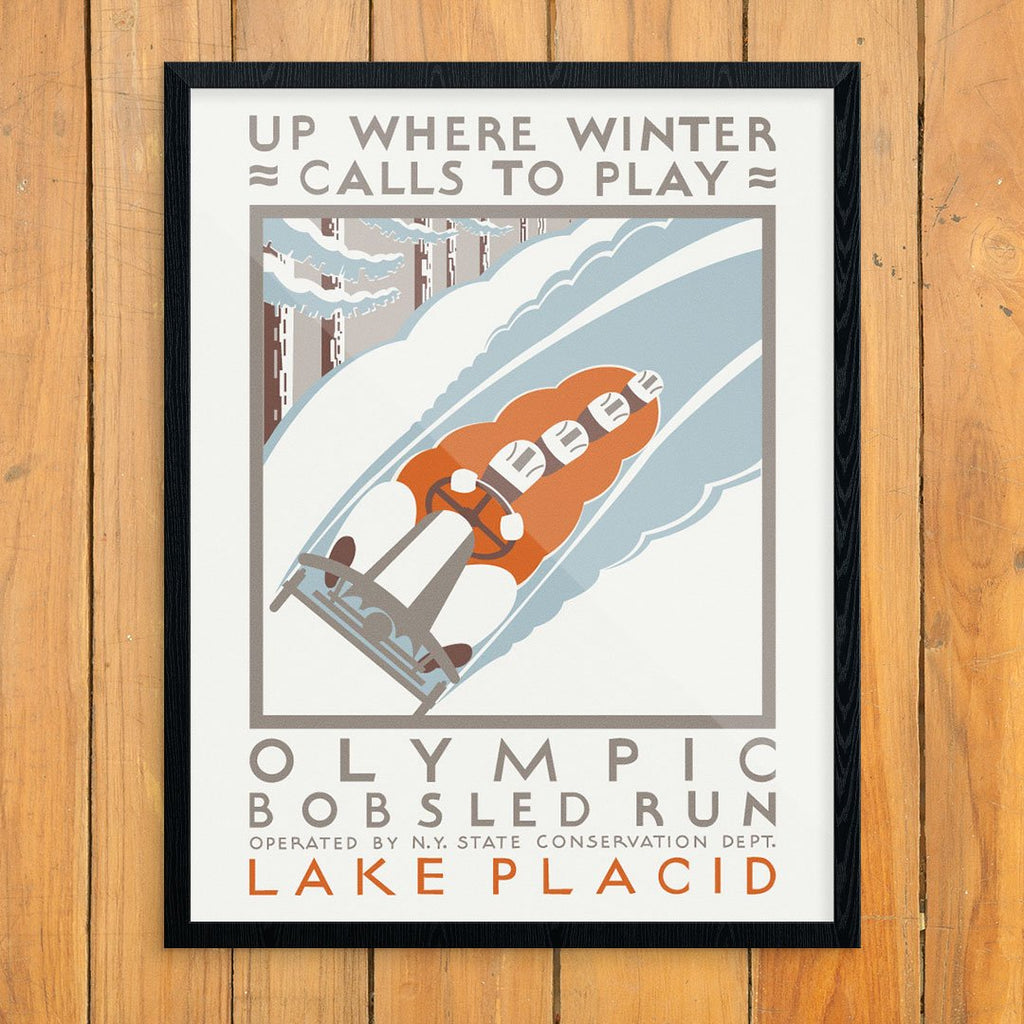 Lake Placid Olympic Bobsled Run Print