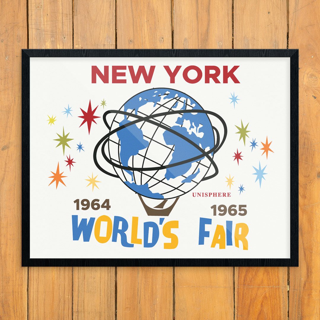 New York's 64 - 65 World's Fair Unispehere Print – Fridgedoor