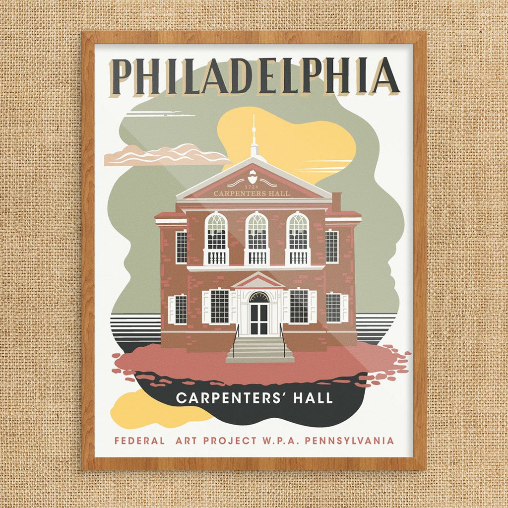 Philadelphia Carpenters Hall WPA Print