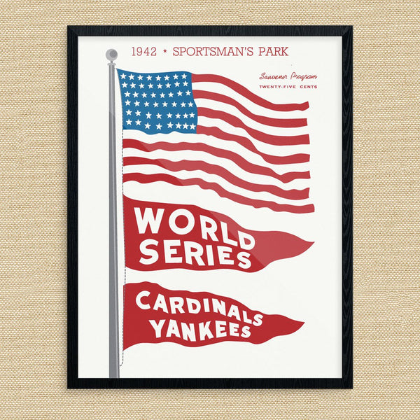 1942 World Series Cardinals Vs Yankees Print