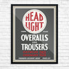 Vintage Headlight Overalls & Trousers Print