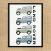 Classic Land Rover Defenders D90 Vehicle Print