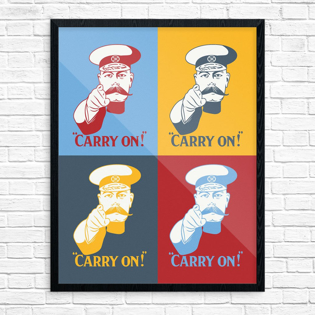 Carry On King George V Collage Print