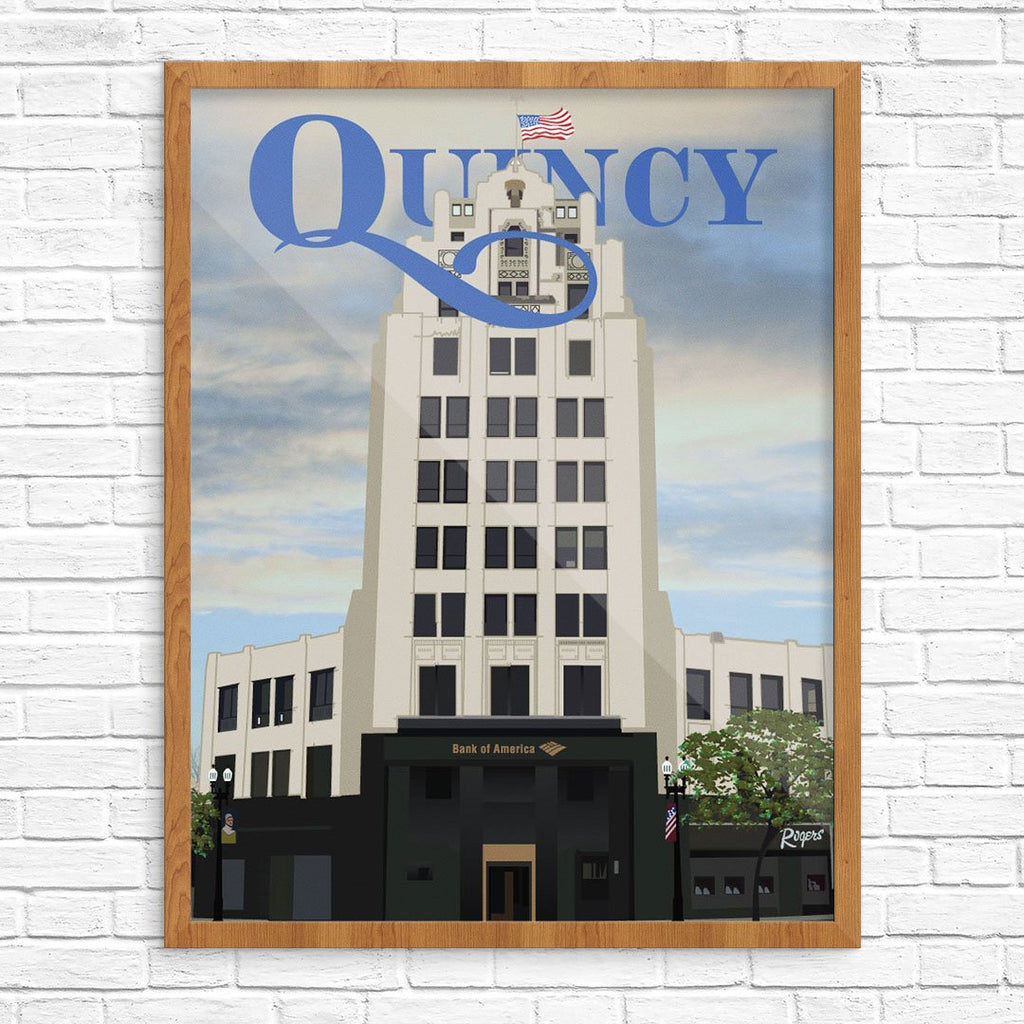 Granite Trust Building Quincy Center Print