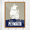 Plymouth Mayflower 1620 - 2020 Anniversary Print