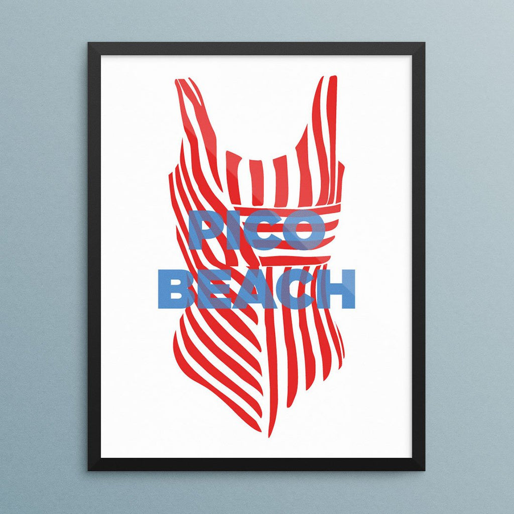 Pico Beach Bathing Suit Print