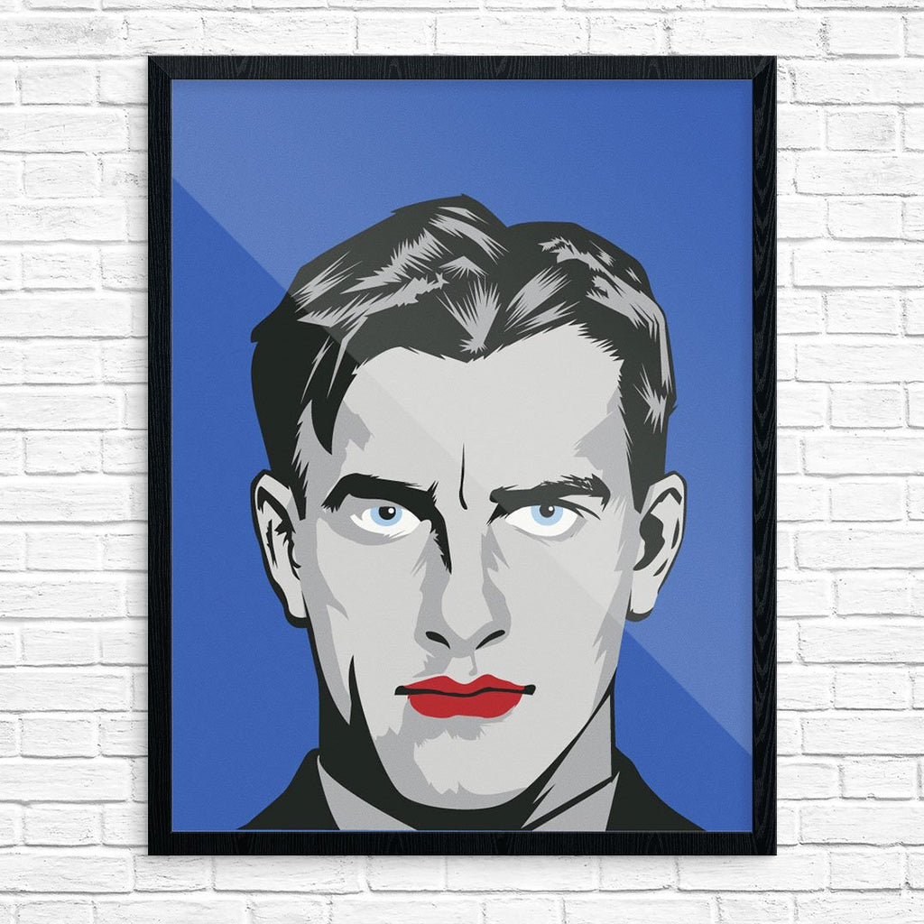 Intense Lipstick Guy Print