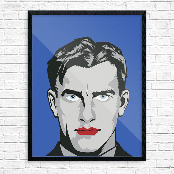 Intense Lipstick Guy Print