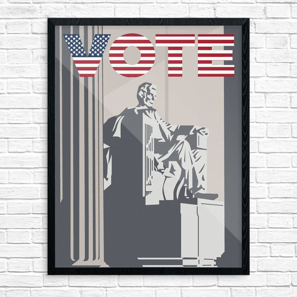 Vote Lincoln Memorial Print