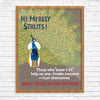 He Merely Struts Ability Needs No Fine Feathers Mather & Co Motivational Print