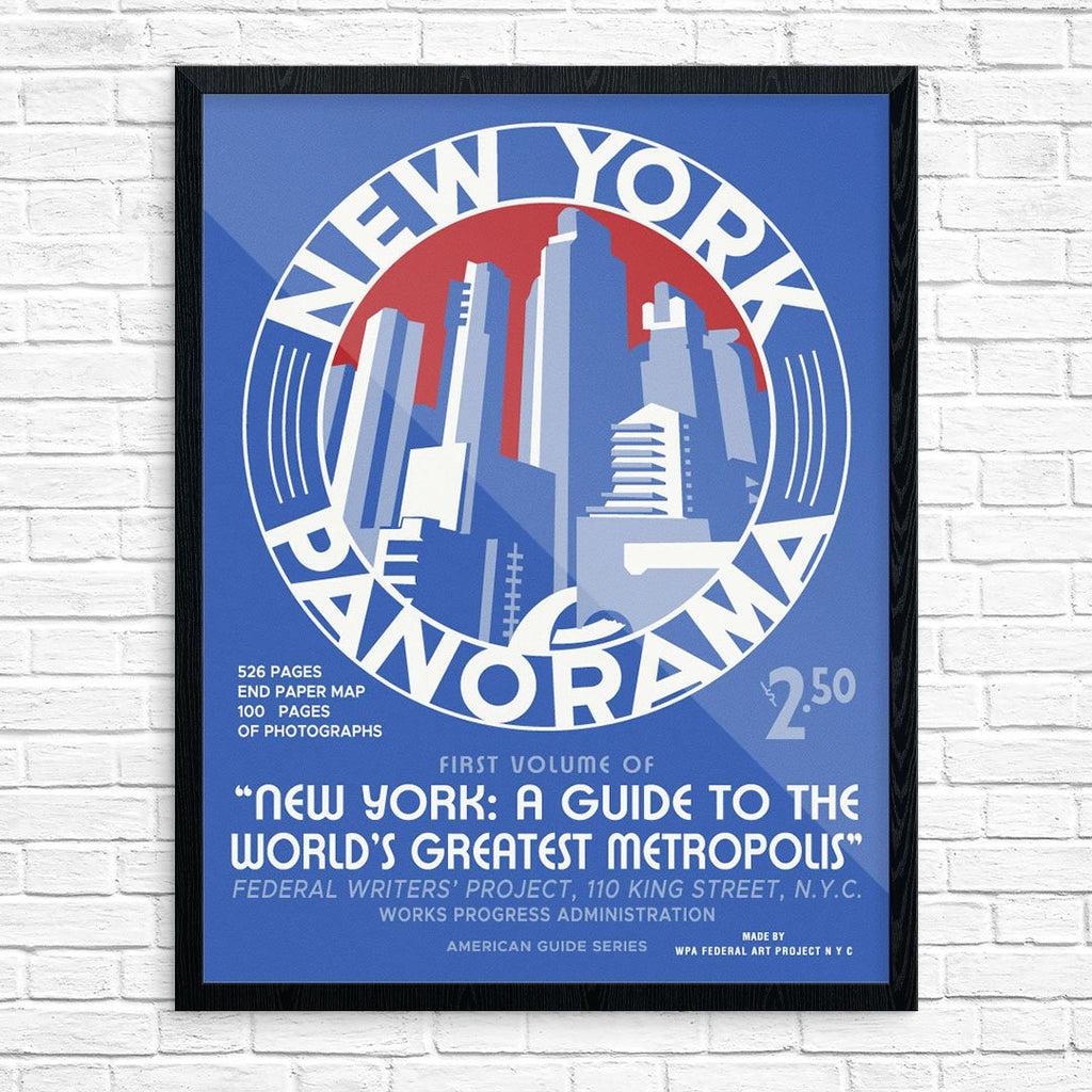 New York Panorama WPA Print