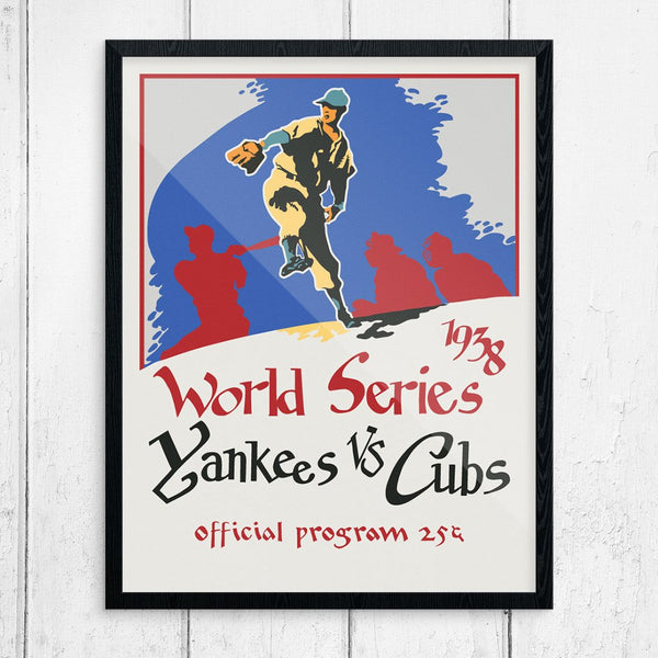 Yankee's Vs Cubs 1938 World Series Program Cover Print