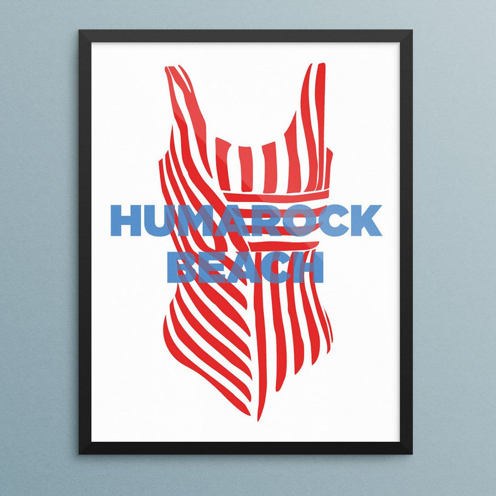 Humarock Beach Bathing Suit Print