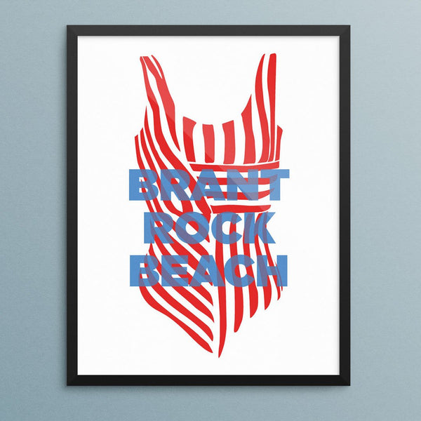 Brant Rock Beach Bathing Suit Print