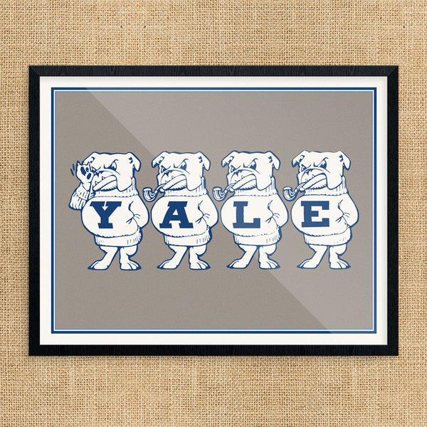 Yale Bulldogs Lineup Print