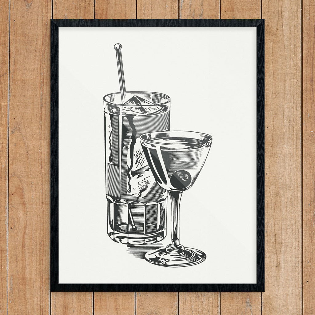 Tasty, Sweaty Cocktails Print