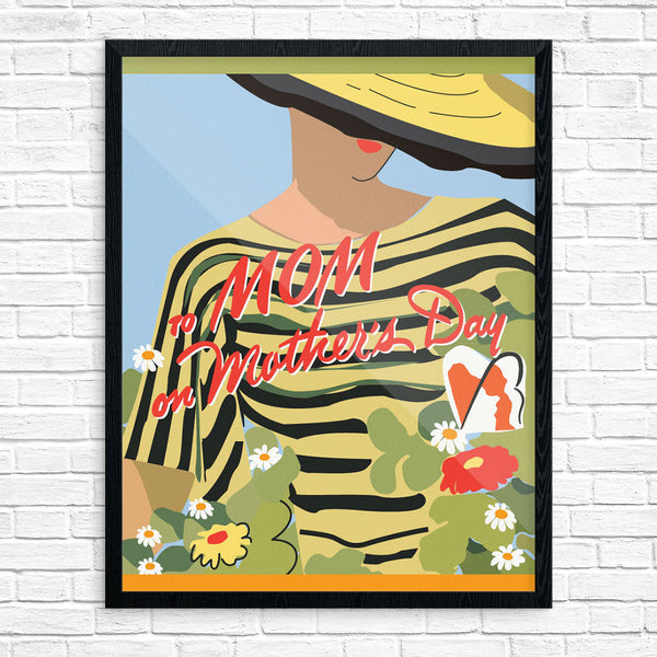 To Mom on Mother's Day Gardener Print