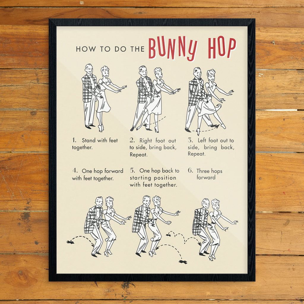 How to Dance the Bunny Hop Print