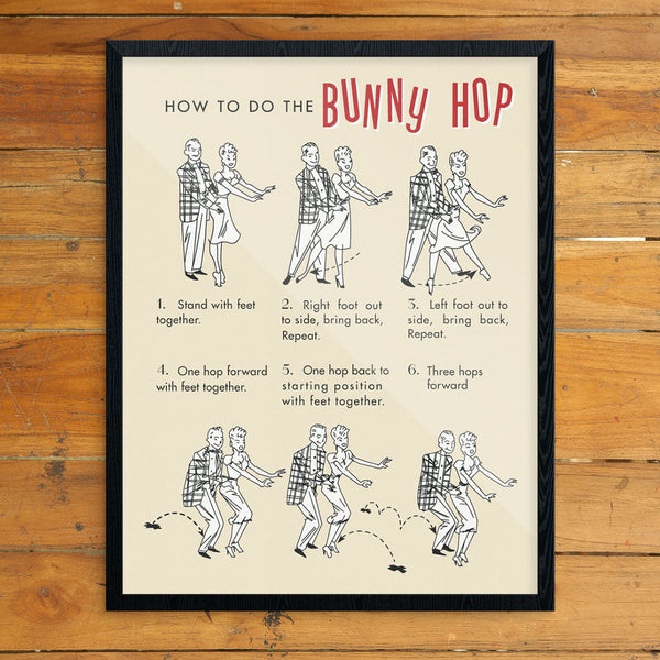 How to Dance the Bunny Hop Print