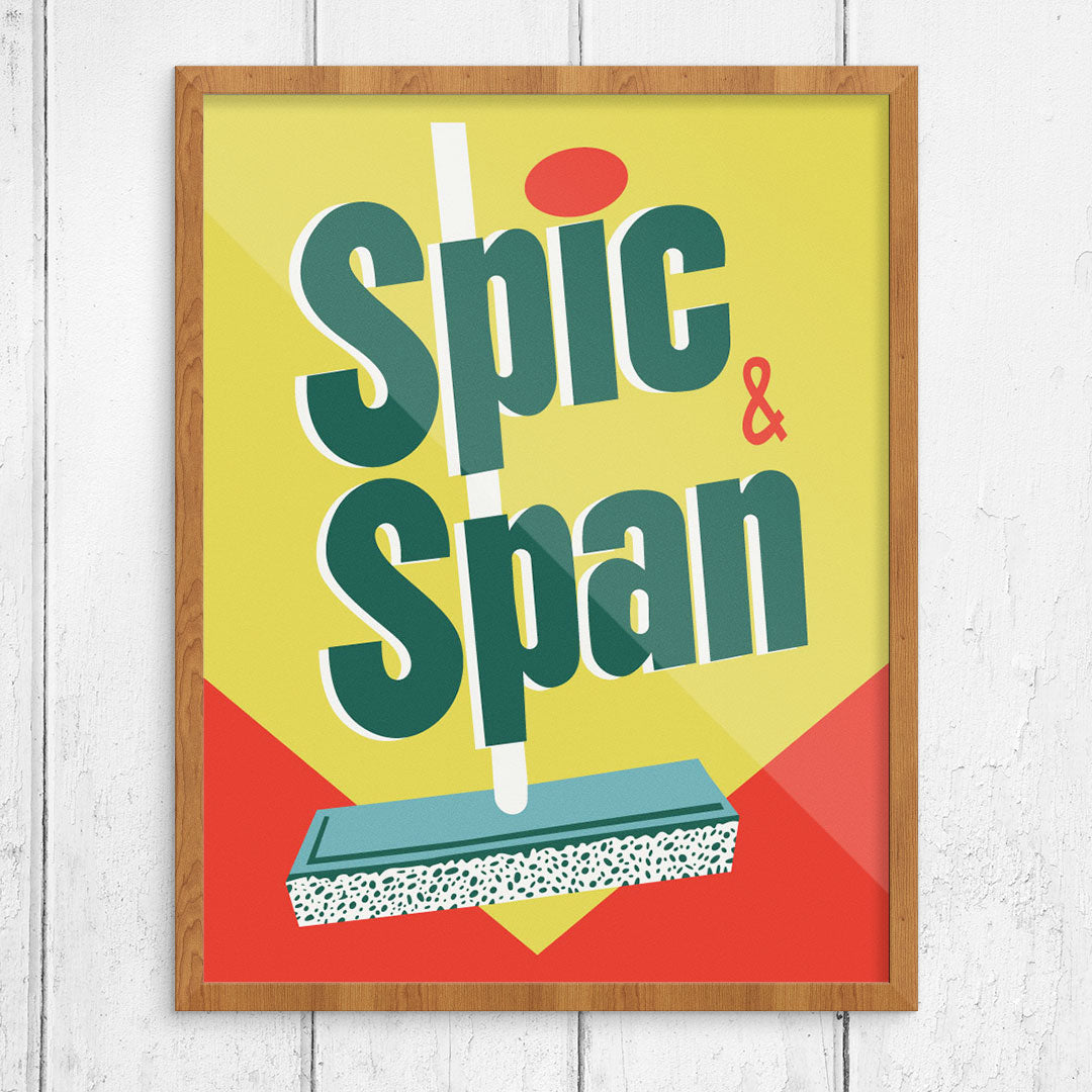 Spic & Span Vintage Style Print