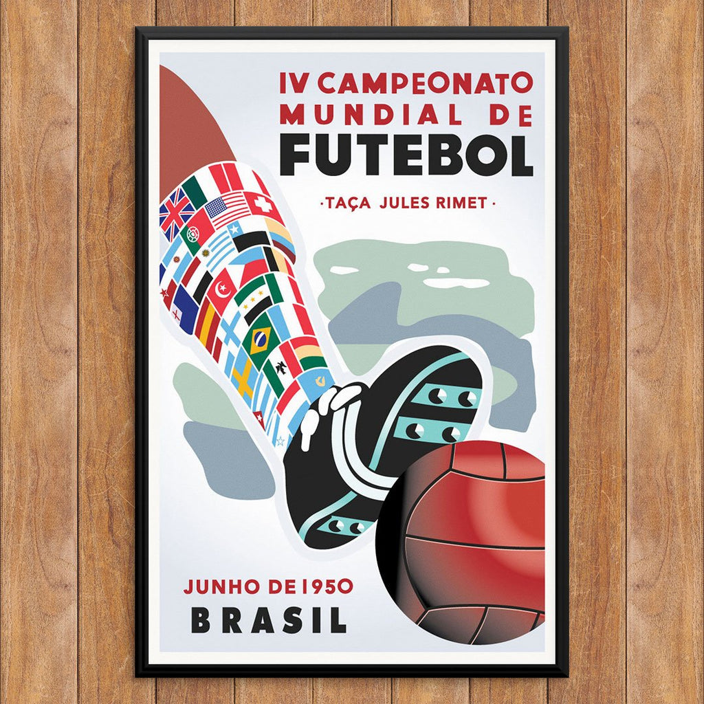 Brazil Futebol 1950 Soccer Print
